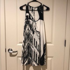 MINK PINK Midi Dress w/ Chic Print Design
